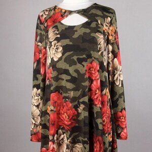 Watermelon | Womens Camo & Floral Tunic